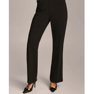 Donna Karan NY Women‎ Size 6 Autumn Breeze Straight Leg Trouser Suit Pants Black